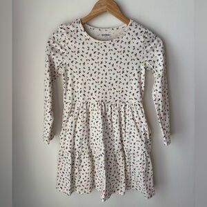 Old Navy Kids Dress with Red and Black Floral Pattern